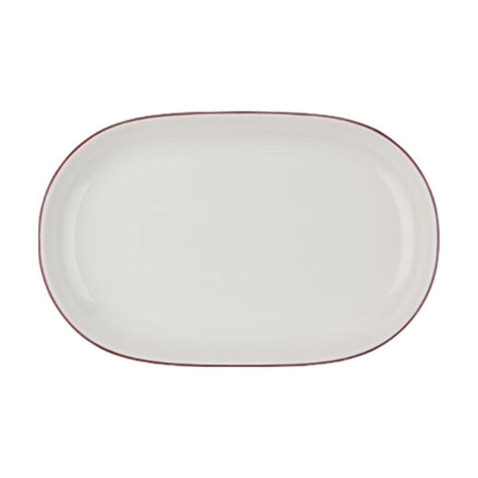 Modest Maroon Magnus Oval Kayık 18 cm