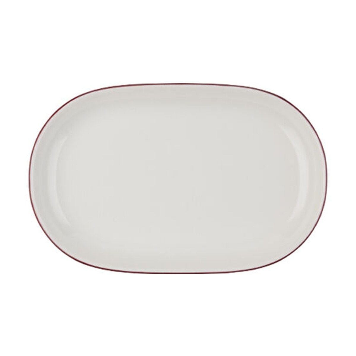 Modest Maroon Magnus Oval Kayık 23 cm