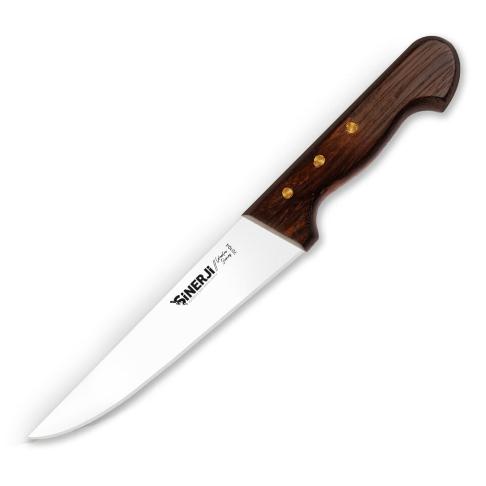 Wooden Venge Saplı Kasap Bıçağı 21 Cm