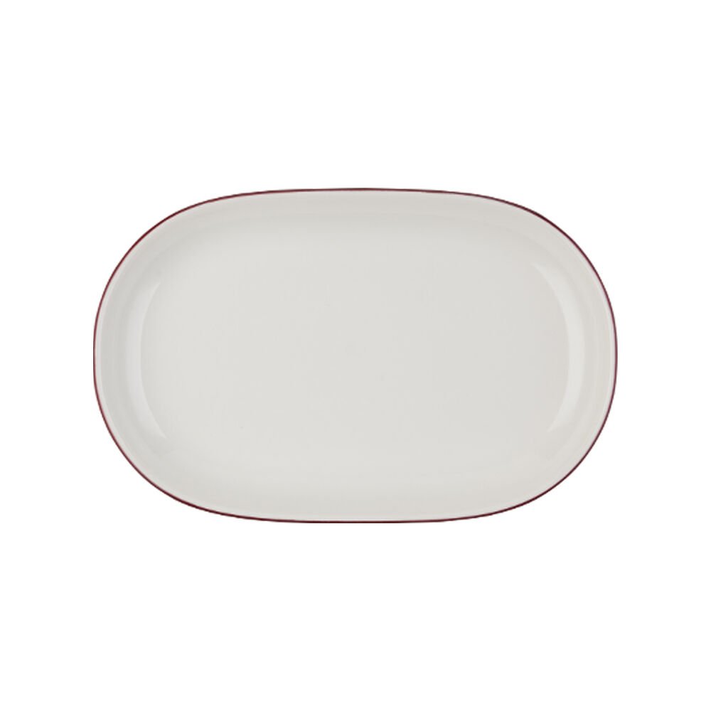 Modest Maroon Magnus Oval Kayık 33 cm