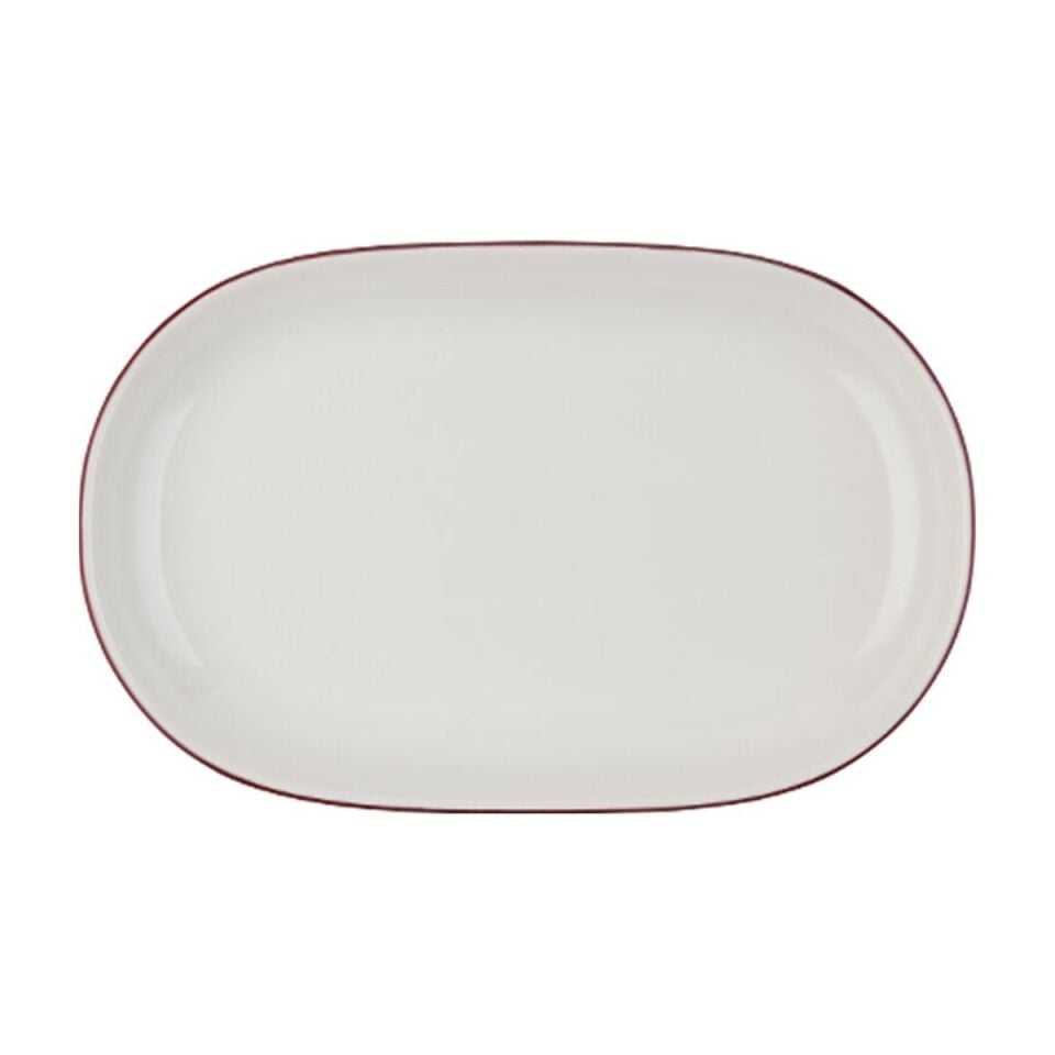 Modest Maroon Magnus Oval Kayık 33 cm