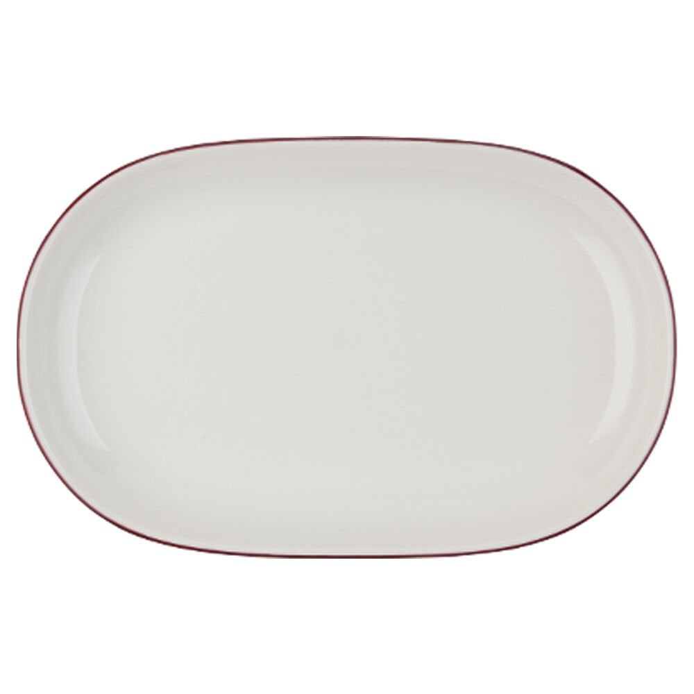 Modest Maroon Magnus Oval Kayık 37 cm