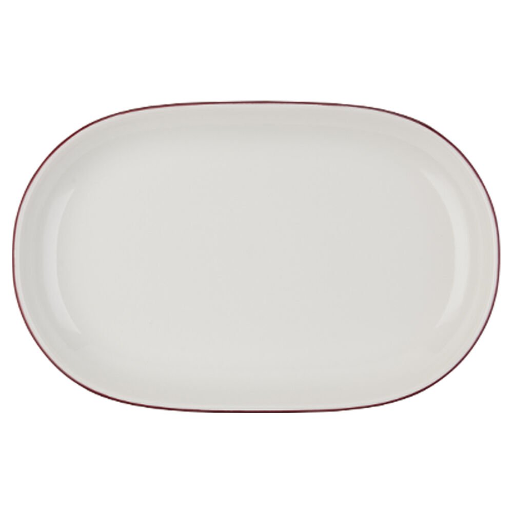 Modest Maroon Magnus Oval Kayık 37 cm