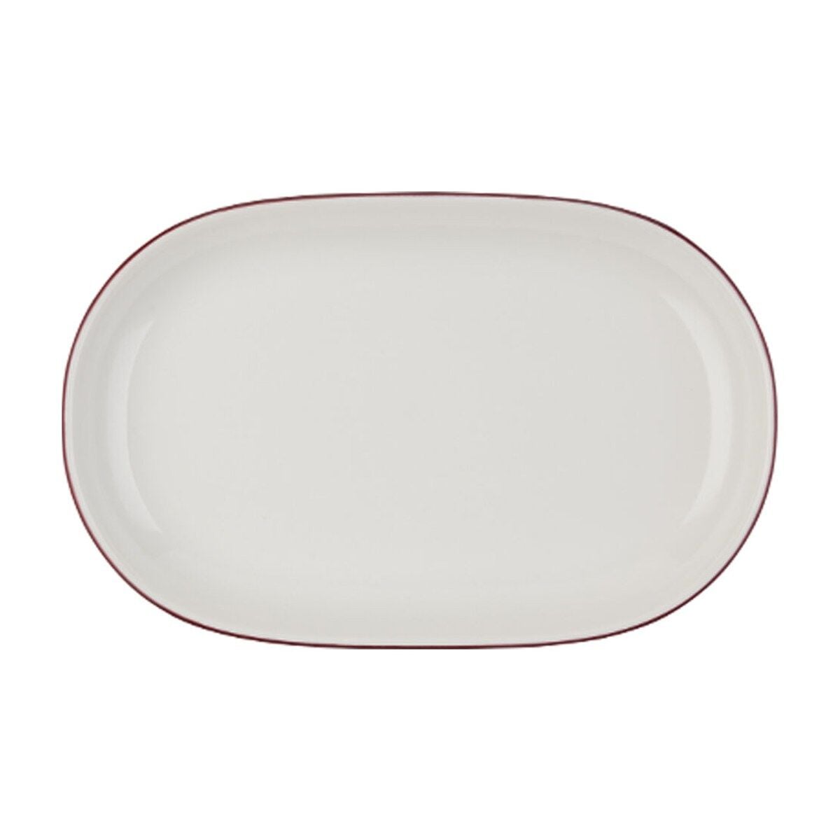 Modest Maroon Magnus Oval Kayık 37 cm
