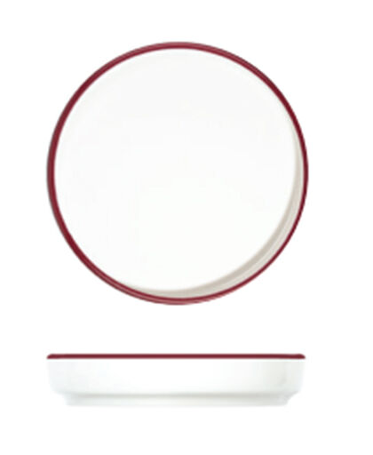 Modest Maroon Stolt Düz Tabak 10 cm
