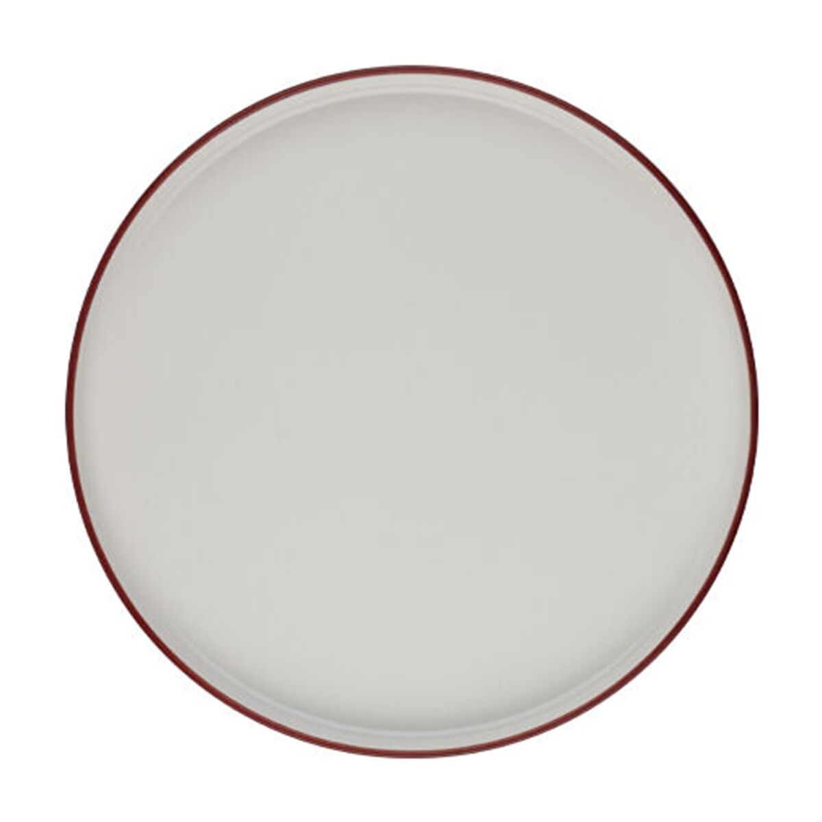 Modest Maroon Stolt Düz Tabak 16,5 cm