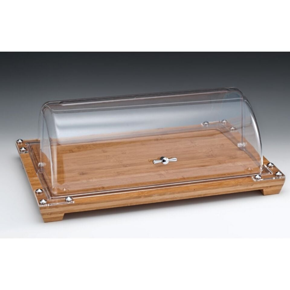 Ahşap Tepsili Roll Top Teşhir Standı