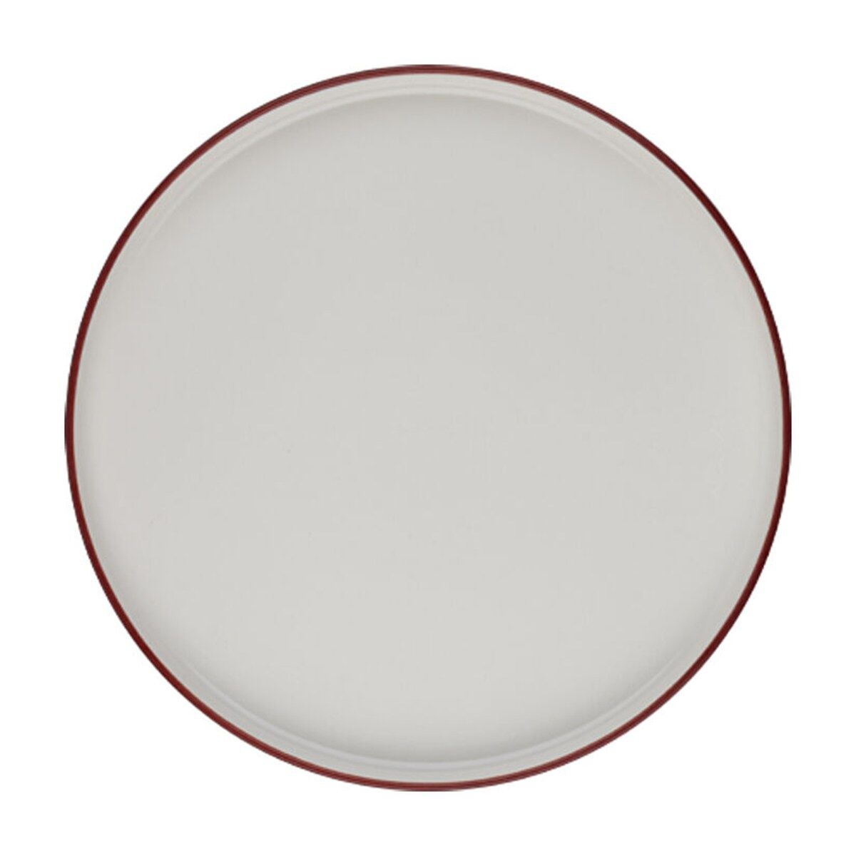 Modest Maroon Stolt Düz Tabak 25,5 cm
