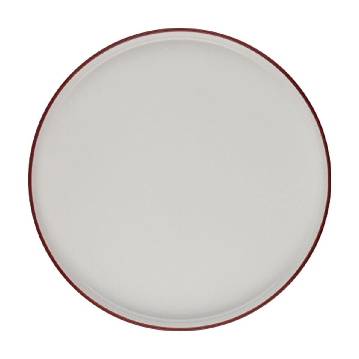 Modest Maroon Stolt Düz Tabak 28 cm