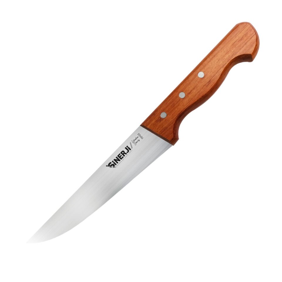 Wooden Gül Saplı Kasap Bıçağı 16,5 Cm