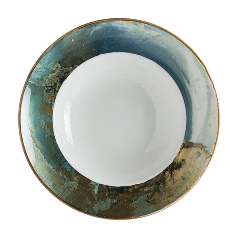 Futura Mid White Gourmet Çukur Tabak 27 Cm
