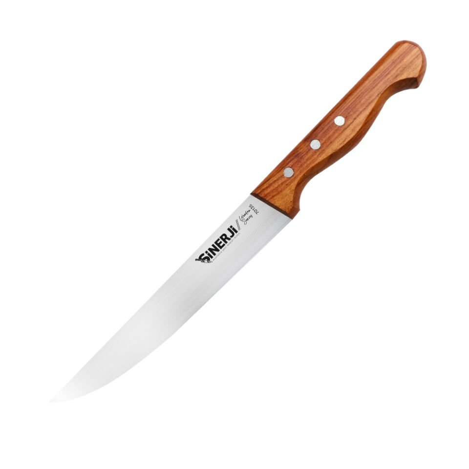 Wooden Gül Saplı Mutfak Bıçağı 16 Cm