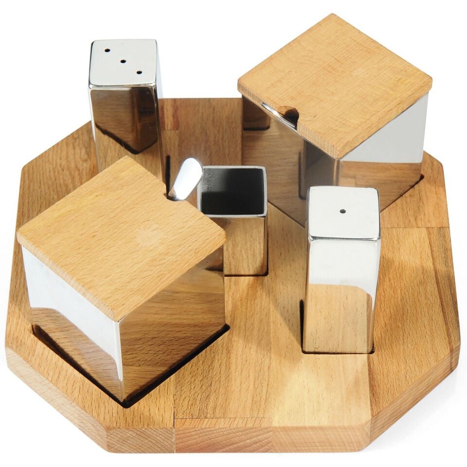 Beşli Tuzluk ve Baharatlık Seti