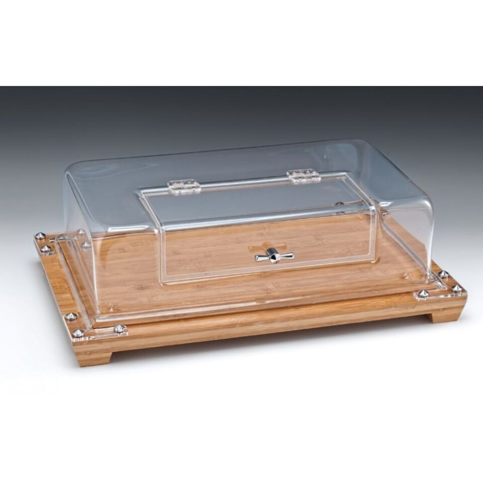 Ahşap Standlı Teşhir Tepsisi