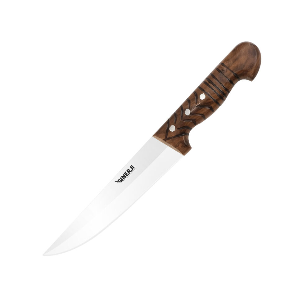 Wooden Saplı Kasap Bıçağı 18,5 Cm