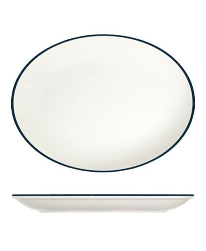 Modest Navy Lona Oval Tabak 33 cm