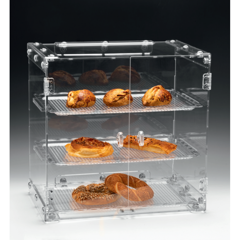 Üç Katlı Teşhir Dolabı