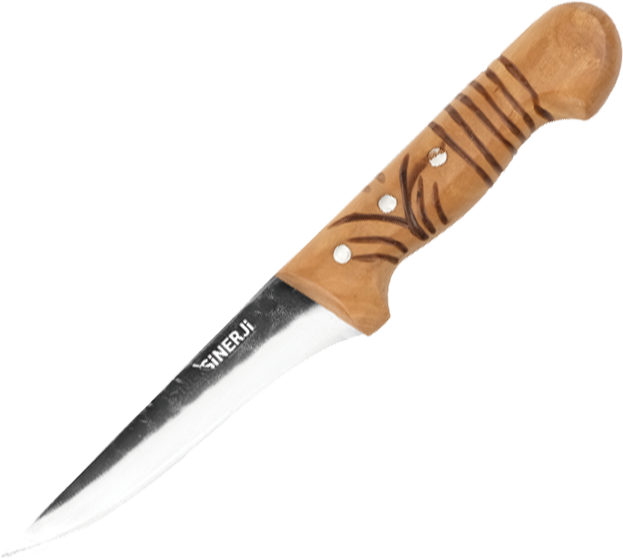 Wooden Saplı Dövme Sıyırma Bıçağı 14,5 Cm