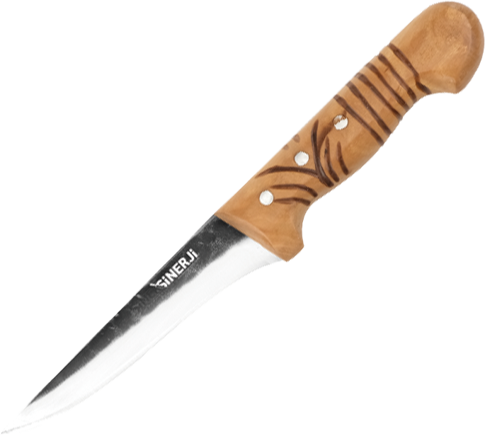 Wooden Saplı Dövme Sıyırma Bıçağı 14,5 Cm