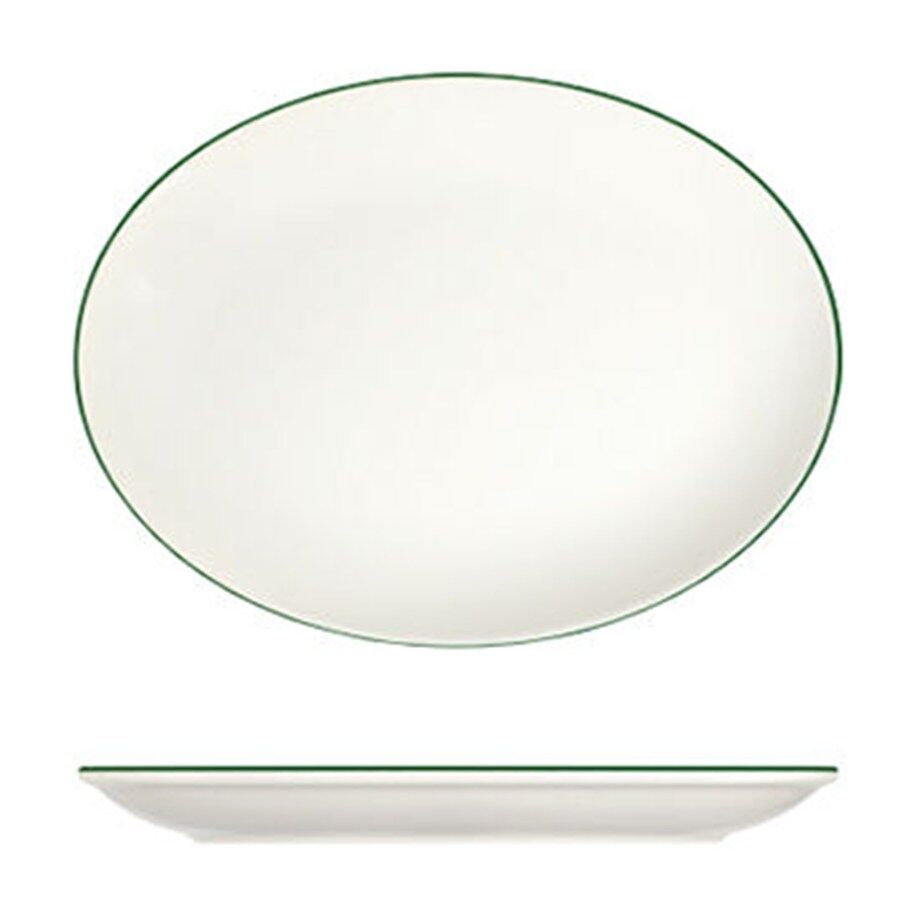 Modest Green Lona Oval Tabak 33 cm