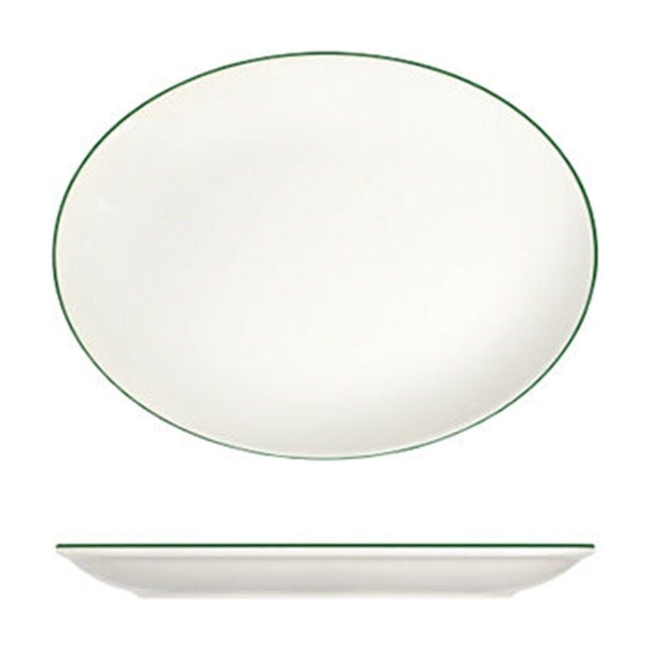 Modest Green Lona Oval Tabak 36 cm