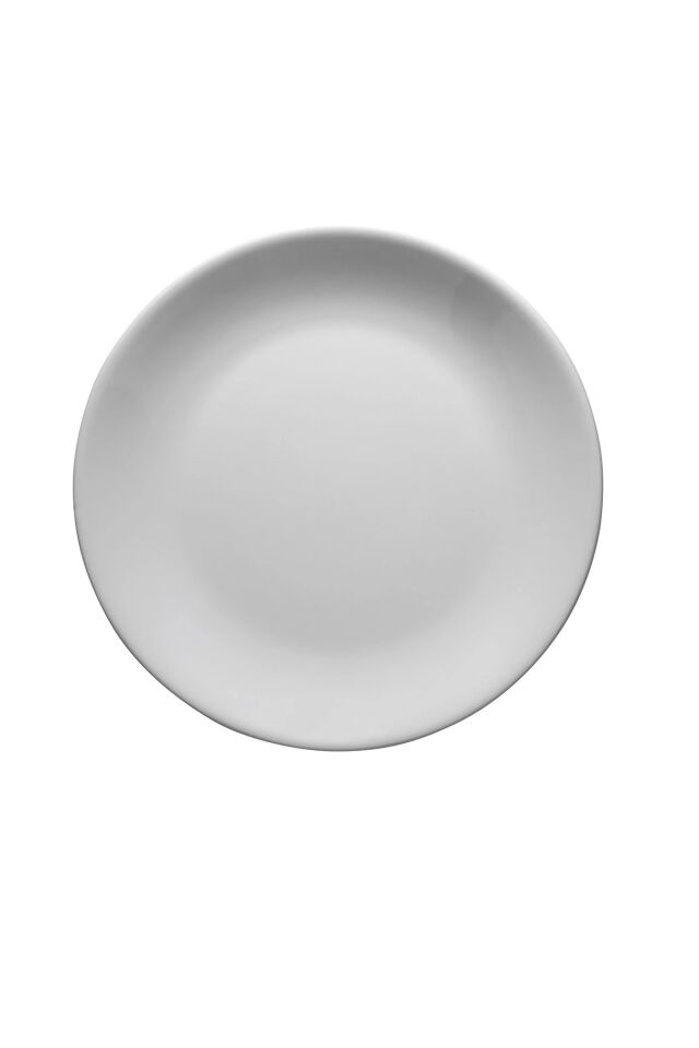 Ent Otel Dekorsuz Düz Tabak 25 Cm