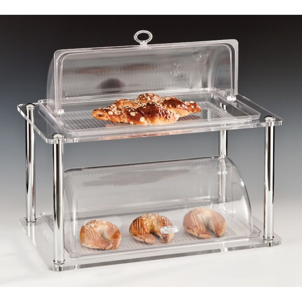 Çift Katlı Roll Top Kapaklı Teşhir Standı