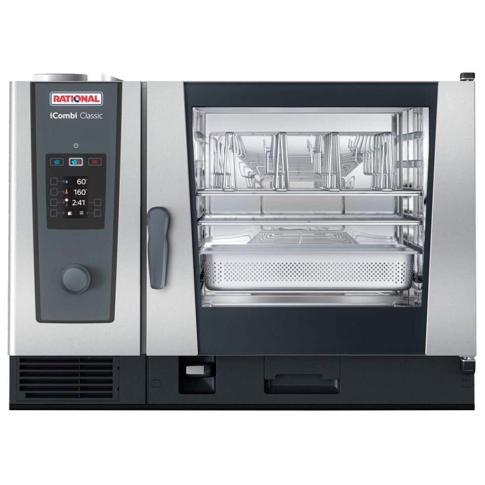 Rational Buhar Konveksiyonlu Elektrikli Fırın 6*2/1 Gn İcombi Classic