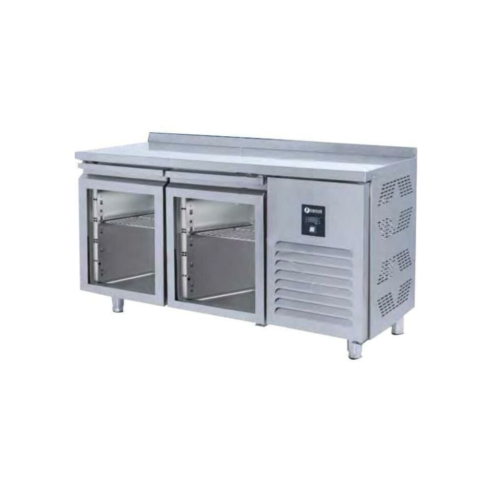 Tezgah Tip GN 2 Cam Kapılı Buzdolabı