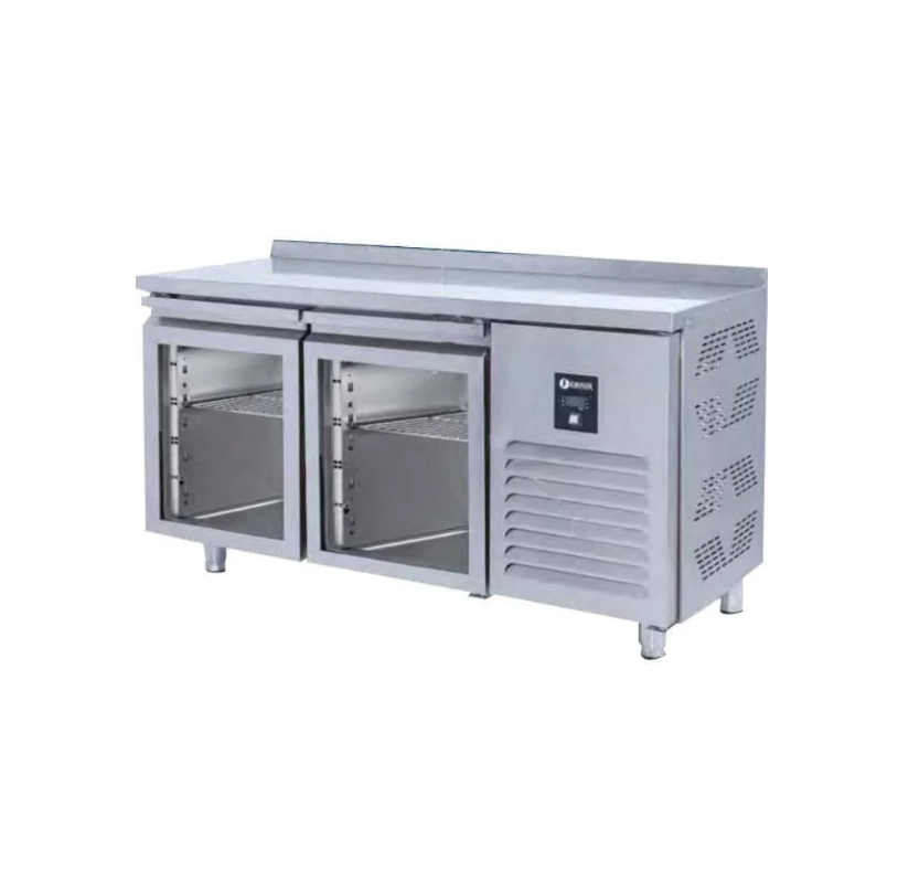 Tezgah Tip GN 2 Cam Kapılı Buzdolabı