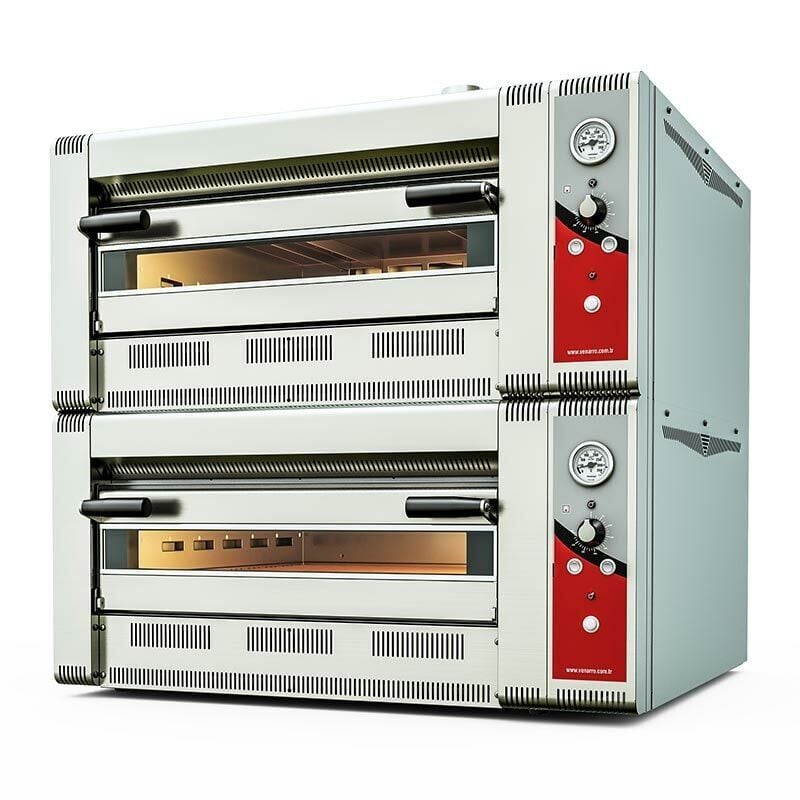 Venarro Dreay Gazlı Çift Katlı Pizza Fırını Ø 30*6+6