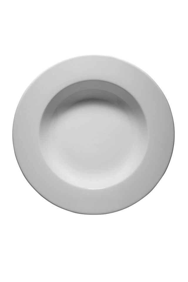 Frig Otel Dekorsuz Çukur Tabak 30 Cm