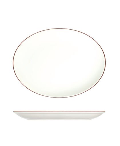 Modest Brown Lona Oval Tabak 33 cm