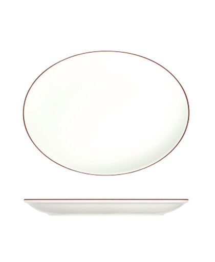 Modest Brown Lona Oval Tabak 33 cm