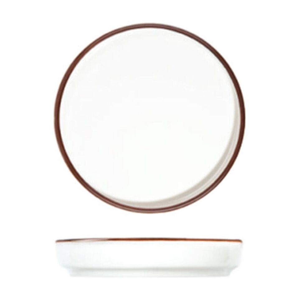 Modest Brown Stolt Düz Tabak 10 cm