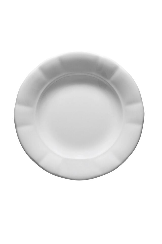 Kütahya Dekorsuz Çukur Tabak 18 Cm