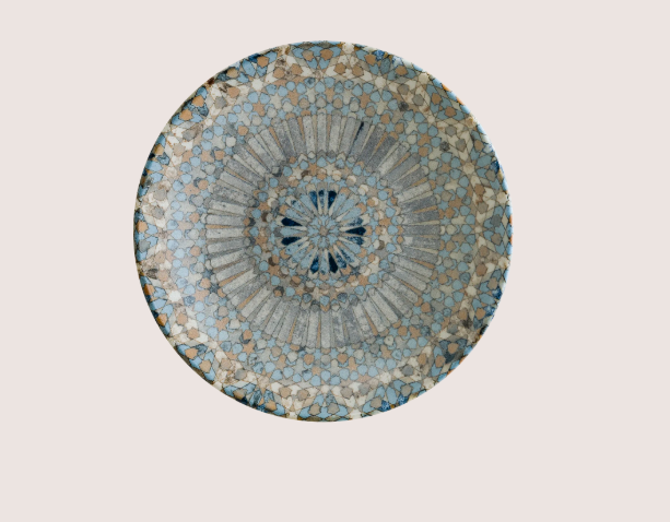 Luca Mozaik Bloom Çukur Tabak 23 Cm