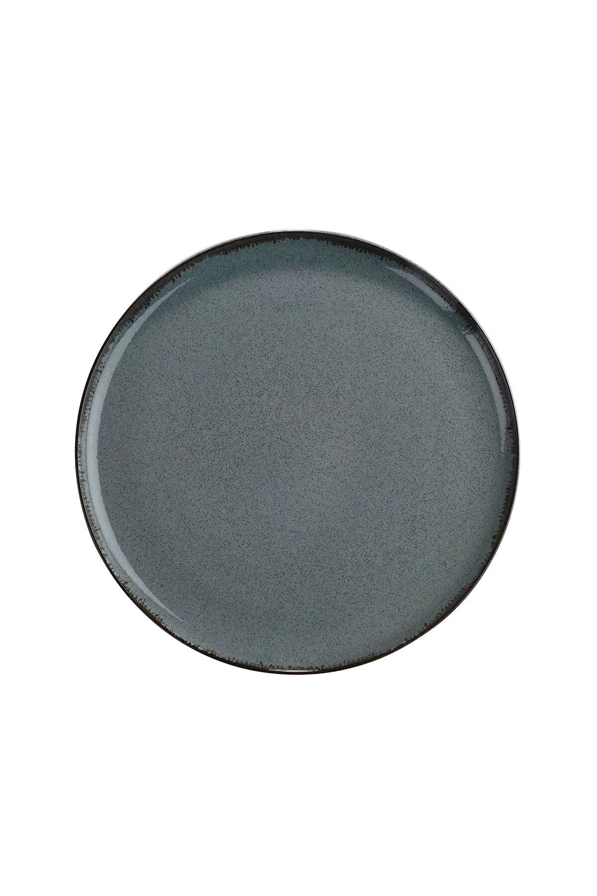 Moderna Mavi Düz Tabak 19 Cm