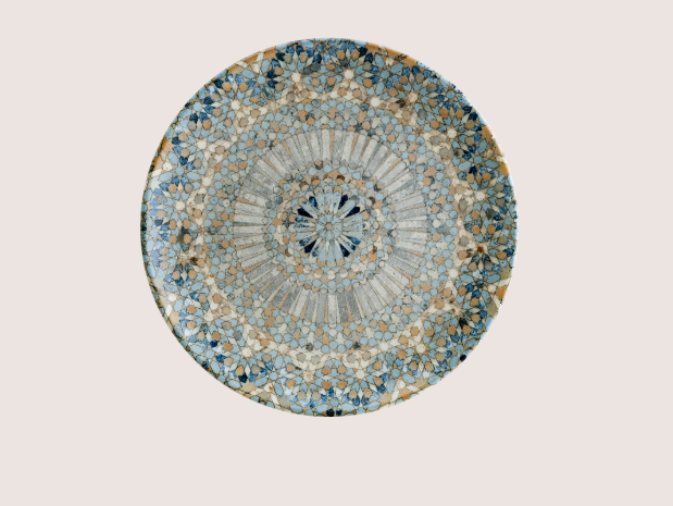 Luca Mozaik Gourmet Düz Tabak 17 Cm