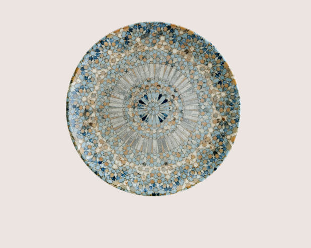 Luca Mozaik Gourmet Düz Tabak 27 Cm