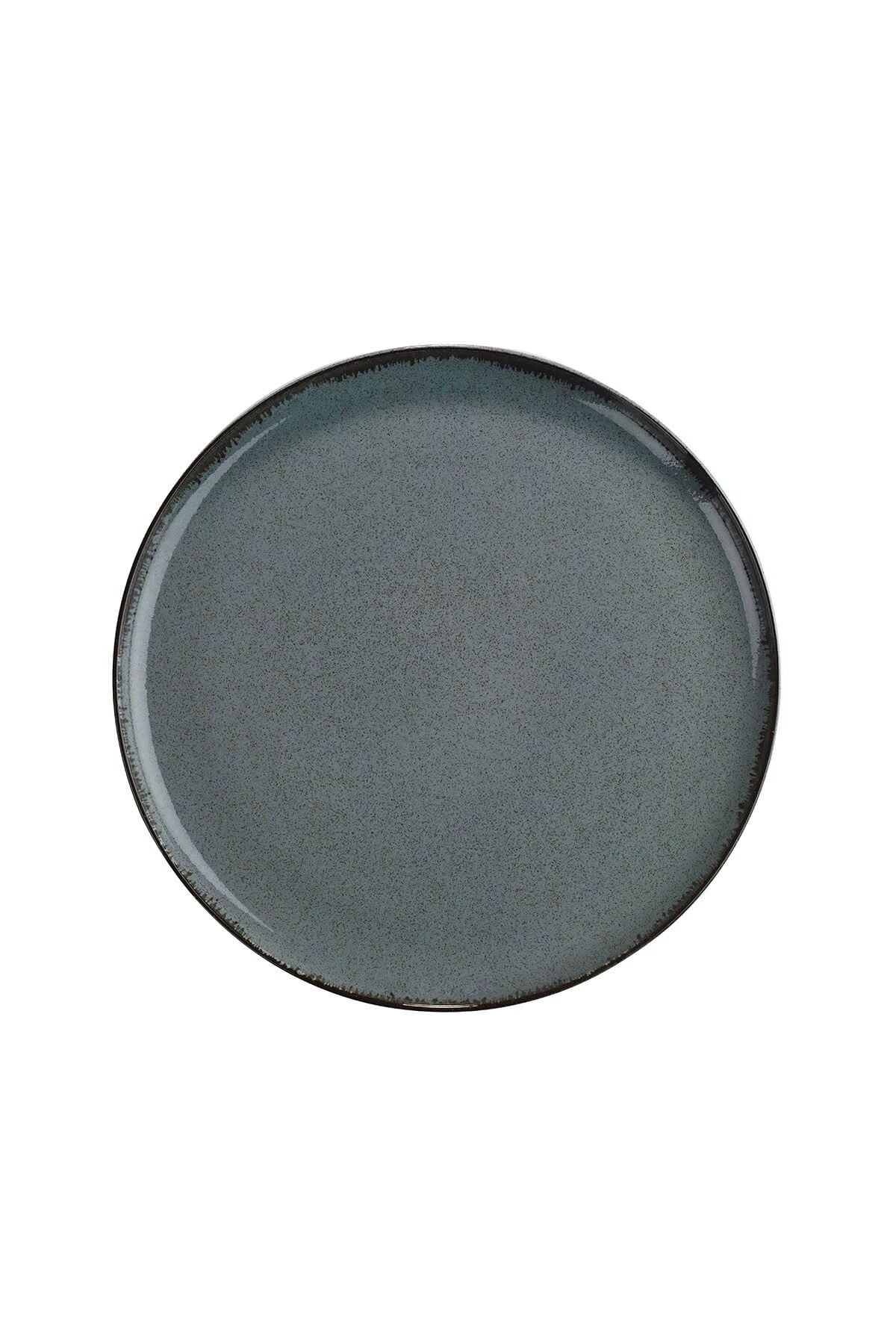 Moderna Mavi Düz Tabak 27 Cm