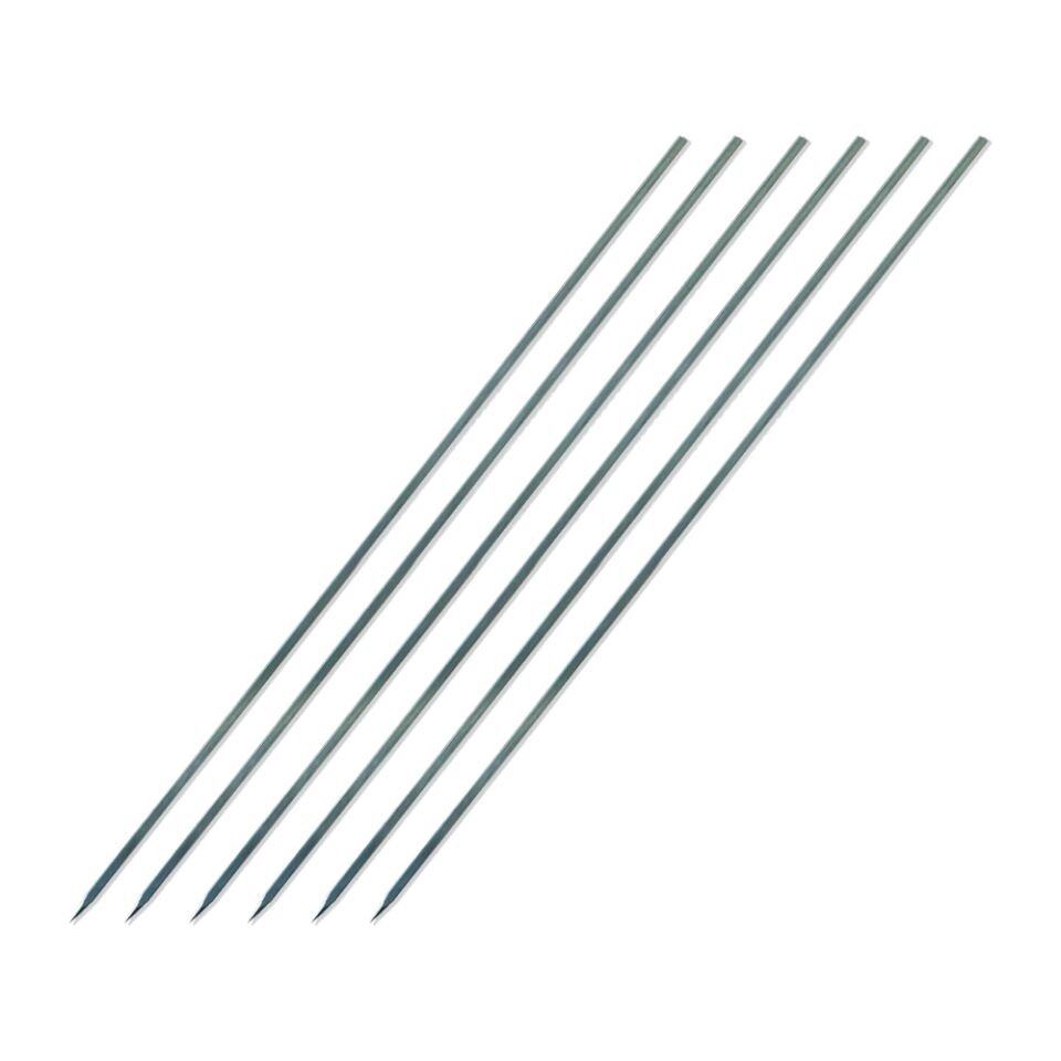 Paslanmaz Çelik 3*3 Kare Şiş 60 Cm