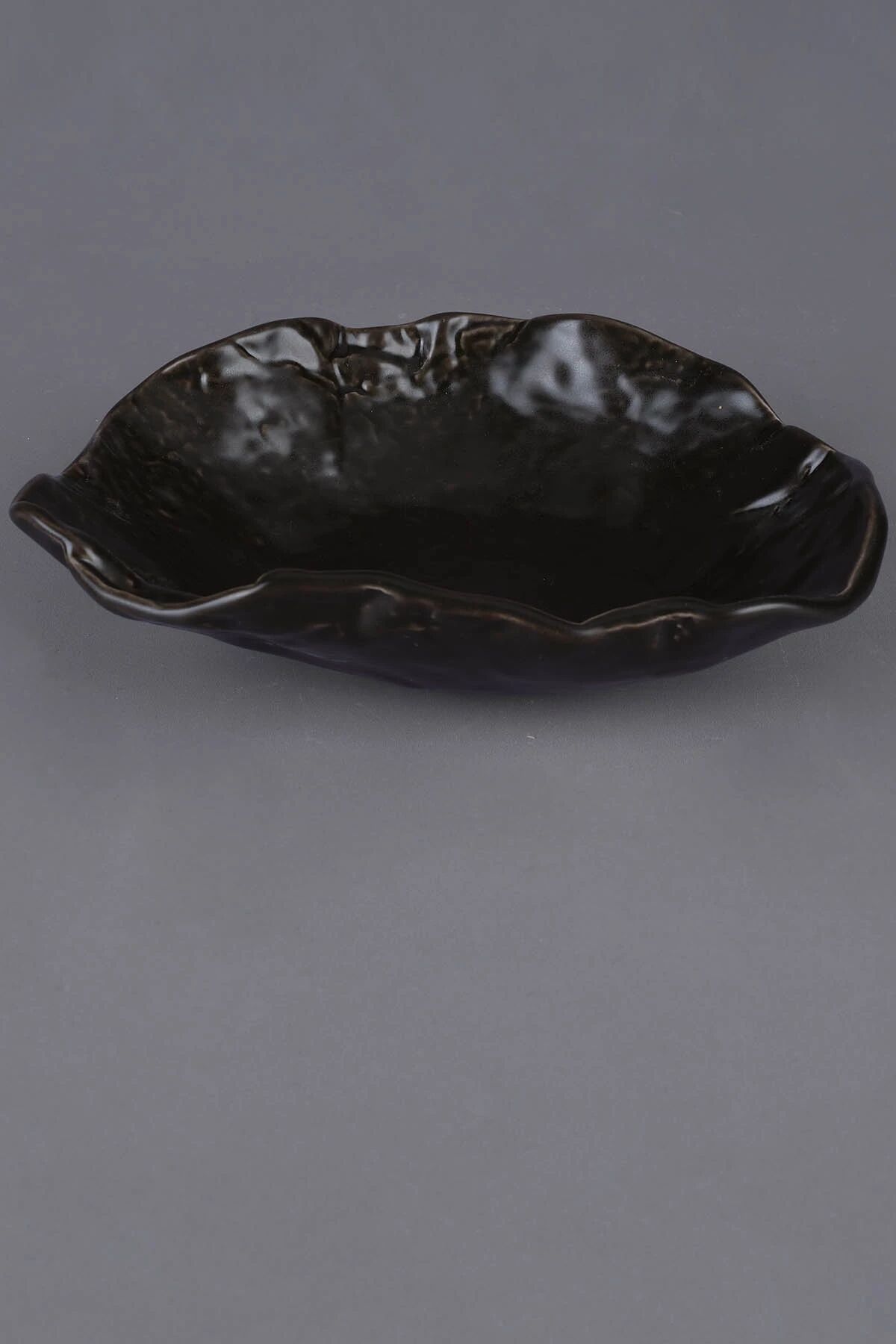 Nori Çukur Tabak Mat Siyah 18 Cm