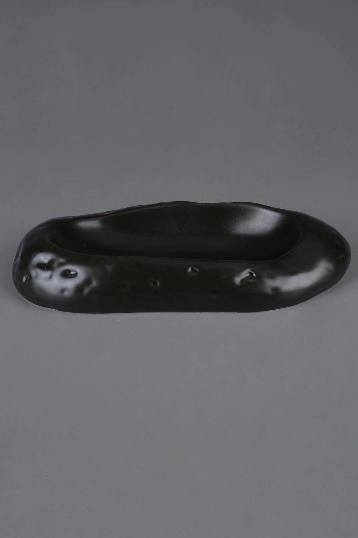 Nori Kayık Tabak Mat Siyah 24 Cm