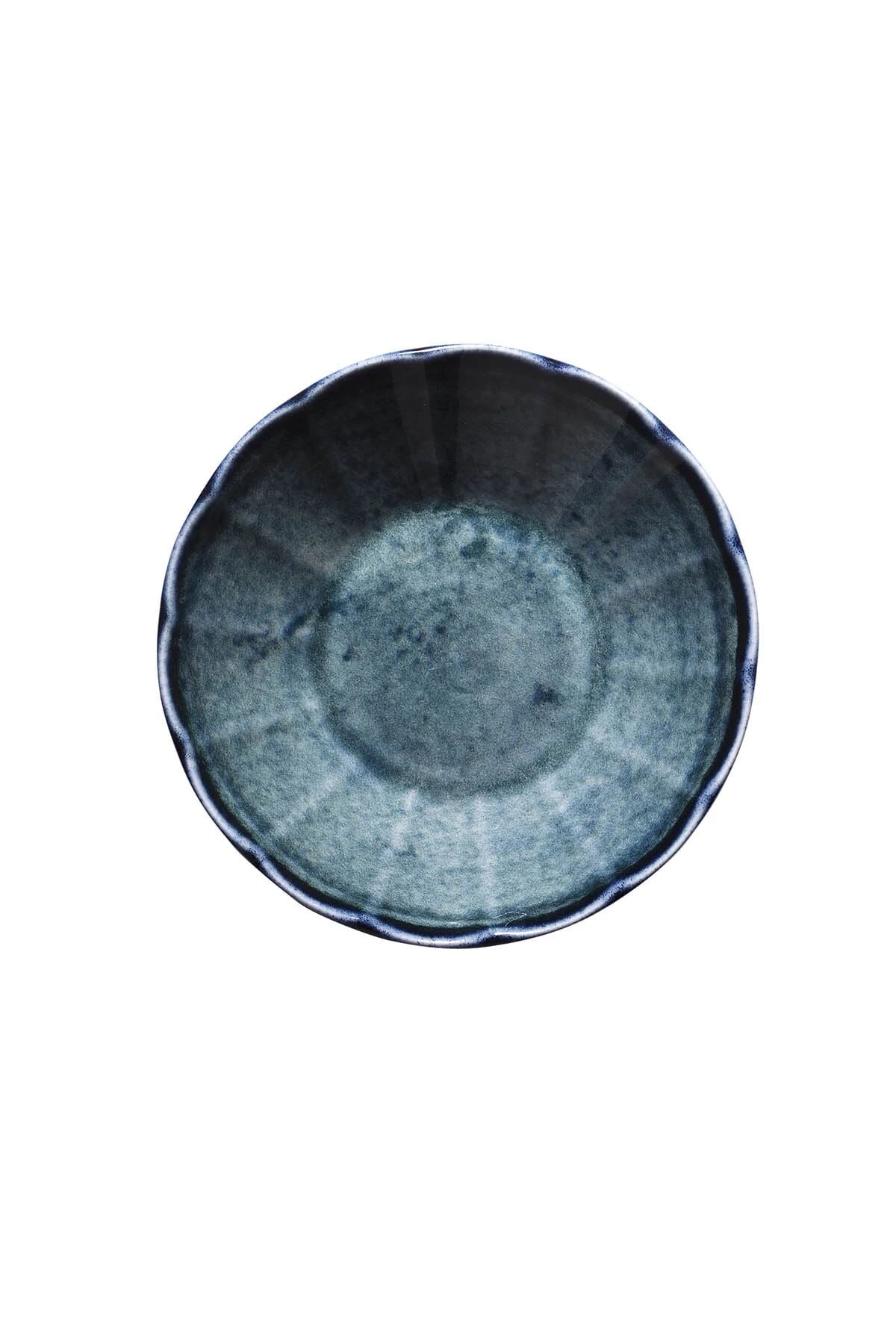 Bone Blue Stone Acem Çay Tabağı  10 Cm