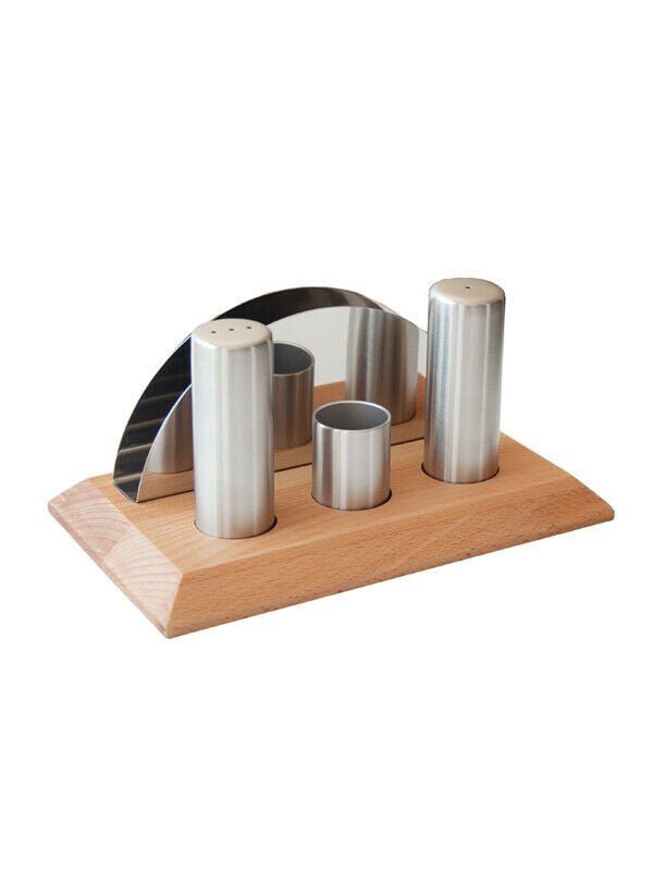 Ahşap Standlı Tuzluk Takımı