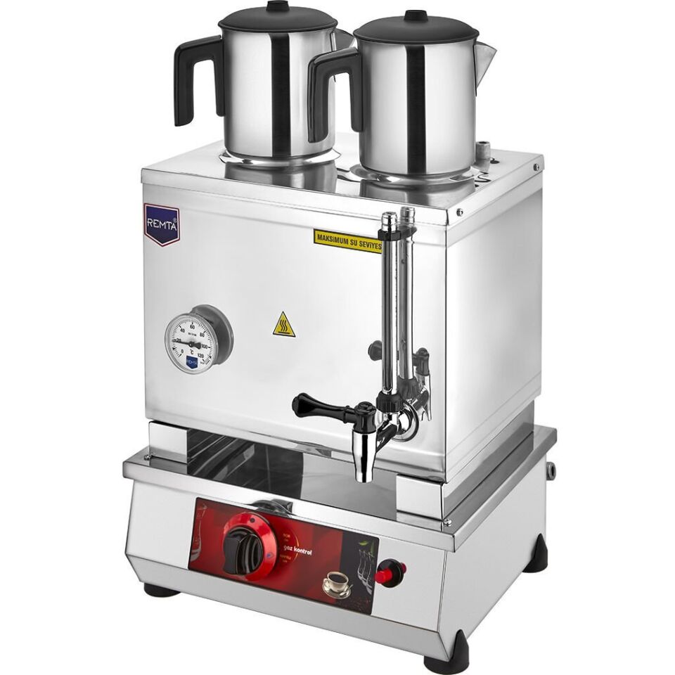 Remta 30 Model 2 Demlikli Gazlı (CE) Pleytsiz Çay Ocağı 24 Lt