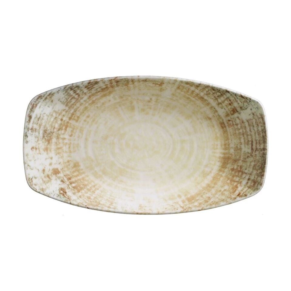 Bone Bohem Cinnamon Kayık Tabak 19 Cm