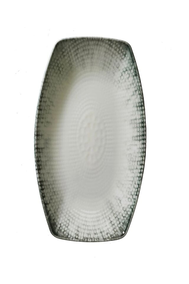 Bone Bohem Iceberg Kayık Tabak 33 Cm