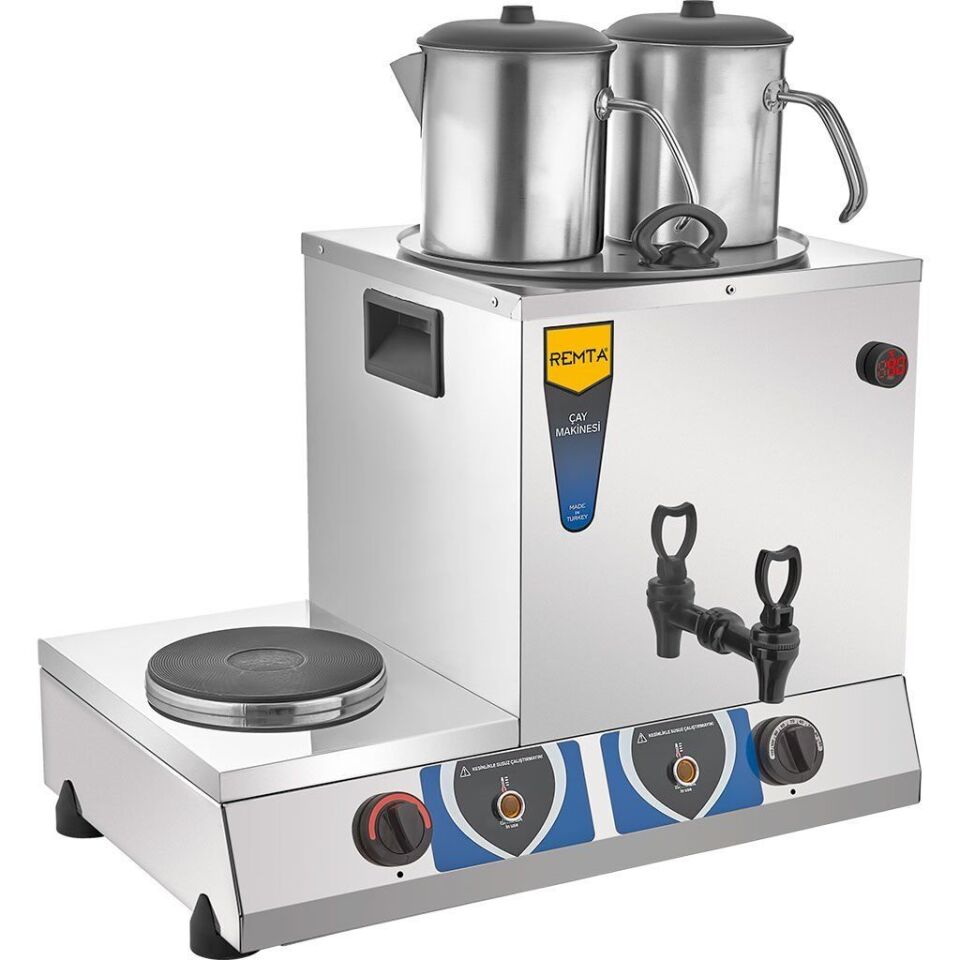 Remta 17 Lt Çift Demlikli Elektrikli Kahveci Çay Ocağı - (Demlikler Dahil)